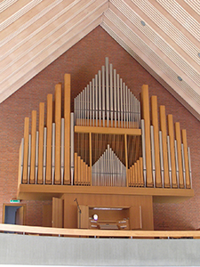 Prospekt der Kuhn-Orgel in der Thomaskirche
